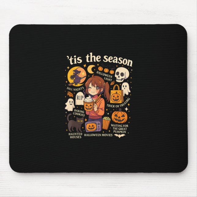 Das Halloween-Anime-Icons-Design der Saison Mousepad (Vorne)