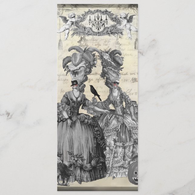 Das Halloween-Ball-Menü Menükarte (Vorderseite)