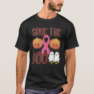 Das Halloween-Breastkrebs-Aw der Boobienen gerette T-Shirt