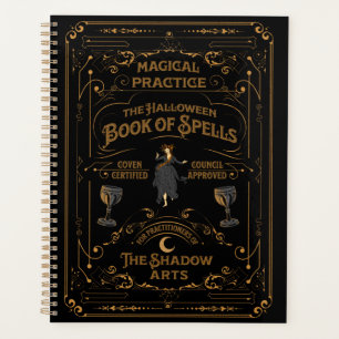 Das Halloween-Buch Zauber Spiral Goth Planner Planer