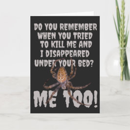 Das Halloween der Spinne Karte