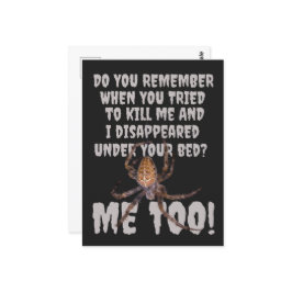 Das Halloween der Spinne Postkarte