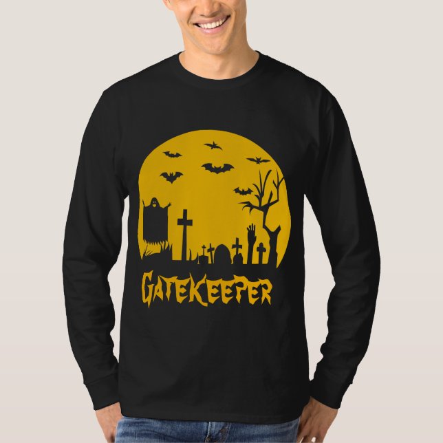 Das Halloween-Gatekeeper Mens Long Sleeve T-Shirt (Vorderseite)