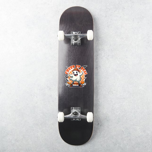 Das Halloween Ghost-Skaten-Mainboard wird echt lec Aufkleber (Skateboard)