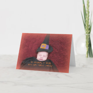 Das Halloween-Gruß-Karte des Babys 1. Karte