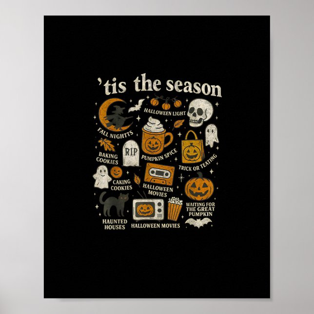 Das Halloween-Icons-Design der Saison Poster (Vorne)