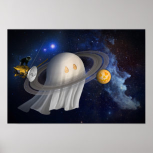 Das Halloween-Illustration eines Künstlers Poster