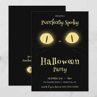 Das Halloween-Party von Cat Lovers ist sehr sauber Einladung