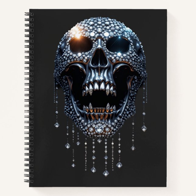Das Halloween "Spooky Bling" Notizbuch (Vorderseite)