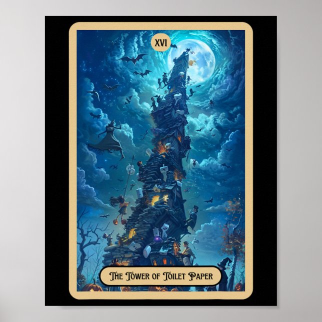 Das Halloween-Tarot des Toilettenpapierturms (der  Poster (Vorne)