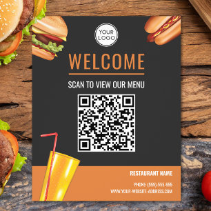 Das Hamburger Fast Food Restaurant scannt nach Spe Flyer