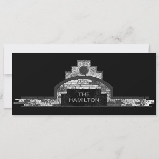 das Hamilton-Gebäude Einladung (Vorderseite)