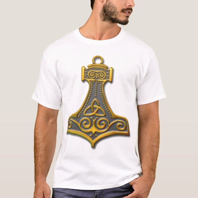 Das Hammer-Gold des Thors T-Shirt (Vorderseite)