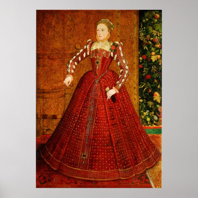 Das Hampden-Portrait von Elizabeth I. von England Poster (Vorne)