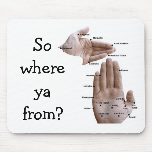 Das handliche Michigan "Reise" Mousepad! Mousepad (Vorne)