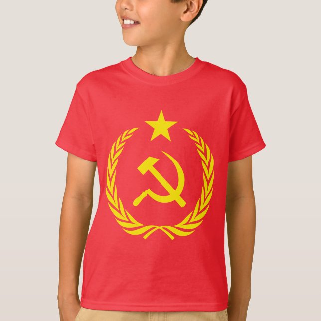 Das Hanes kalter Kriegs-der kommunistische T-Shirt (Vorderseite)