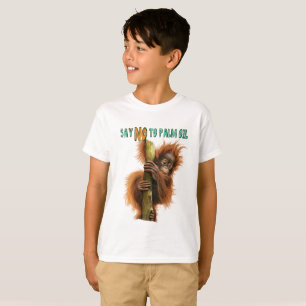Das Hanes Tagless der Kinder Orang-Utan T - Shirt