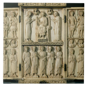 Das Harbaville Triptychon, das Christus Fliese