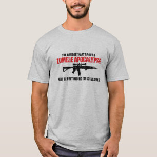 Das härteste Teil über ein Zombie-Apokalypse-Shi T-Shirt