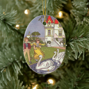 Das hässliche Duckling, die Vintage Märchen von Ha Keramik Ornament