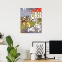 Das hässliche Duckling, die Vintage Märchen von Ha