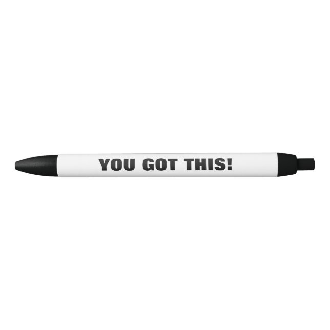 Das hast du Got! Funny Black Ink Pen Geschenk Idee Kugelschreiber (Vorderseite)