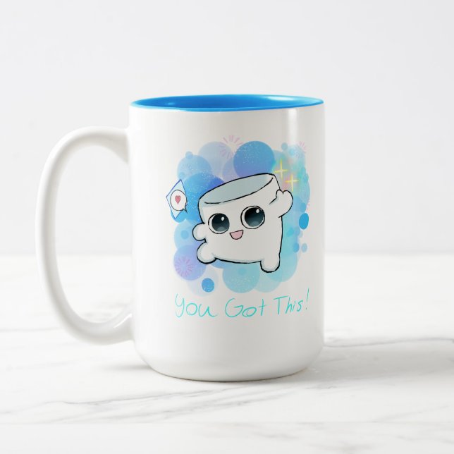 Das hast du Got! Zweifarbige Tasse (Links)