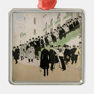 Das Haupttribünen-Treppenhaus Silbernes Ornament