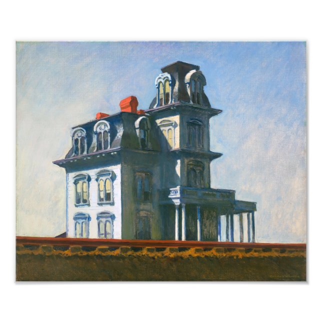 Das Haus an der Eisenbahn | Edward Hopper | Fotodruck (Vorne)