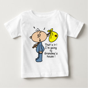 Das Haus-Baby der Großmutter (BLAU) Baby T-shirt