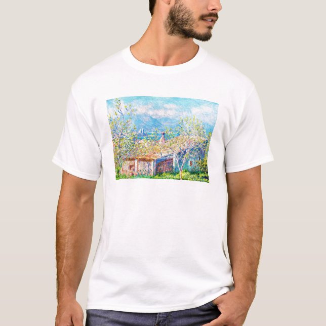 Das Haus des Gärtners in Antibes Claude Monet T-Shirt (Vorderseite)