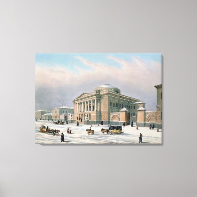 Das Haus des Tutorial Council in Moskau Leinwanddruck (Vorderseite)