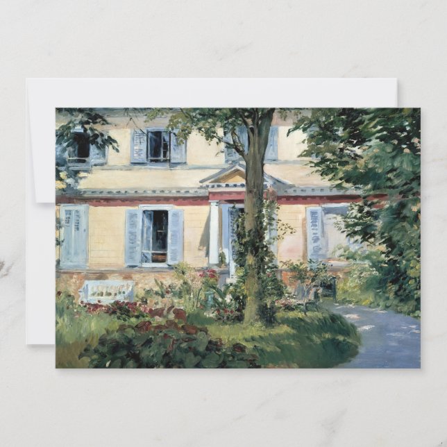 Das Haus in Rueil | Édouard Manet (Vorderseite)