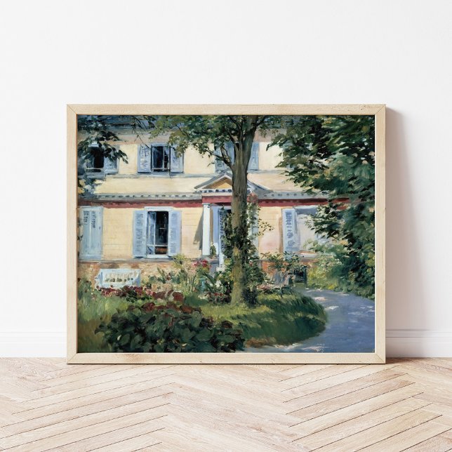 Das Haus in Rueil | Édouard Manet Poster (Von Creator hochgeladen)
