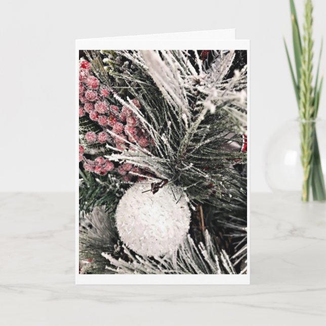 **DAS HAUS IST DEKORIERT UND WÜNSCHE WERDEN GESTAL KARTE (Vorderseite)