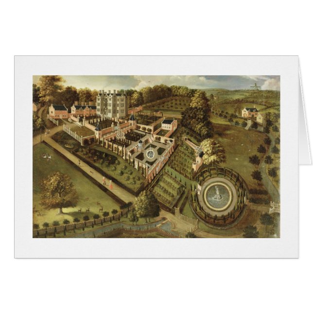 Das Haus und der Garten von Llanerch Hall, (Vorderseite (Horizontal))