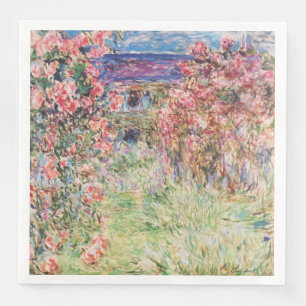 Das Haus unter den Rose von Claude Monet   Serviette