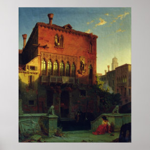 Das Haus von Othello, der Moore in Venedig, 1856 Poster