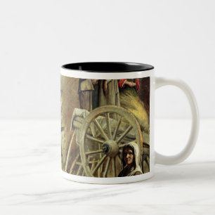 Das Haycart oder Rückkehr von Heuernte, 1641 Zweifarbige Tasse