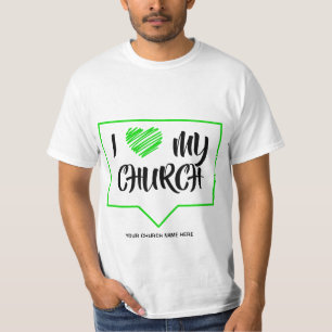 Das Heartbeat Custom Church T-Shirt
