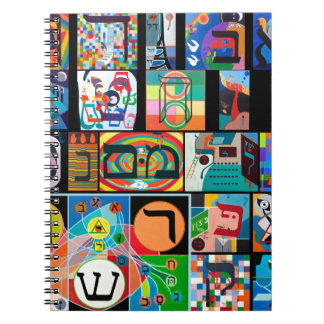 Das hebräische Alphabet - alephbet Notizblock