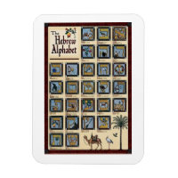 Das hebräische Alphabet Magnet