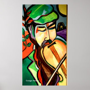 Das hebräische Fiddler von Georgie Hanson Poster
