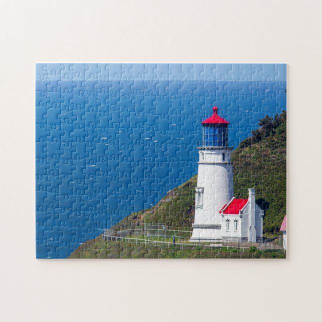 Das Heceta Head Lighthouse in der Nähe von Florenz Puzzle (Horizontal)