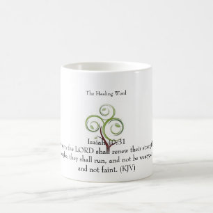 Das heilendes Wort-klassische weiße Kaffeetasse