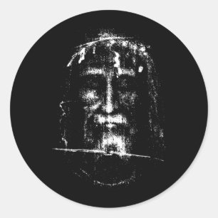 Das Heilige Antlitz Grabtuch von Turin Jesus Chris Runder Aufkleber