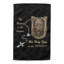 Das heilige Gesicht der Flagge Jesu Gardens