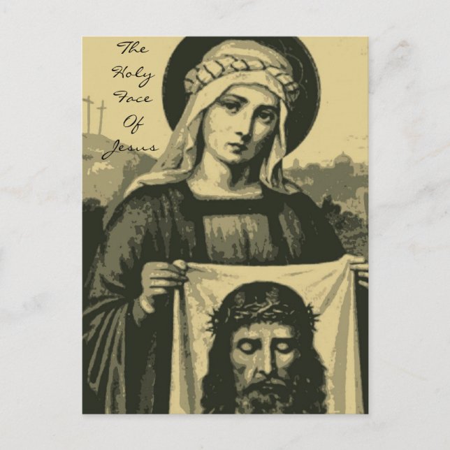 das heilige Gesicht des Jesus Postkarte (Vorderseite)