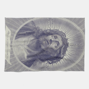 Das Heilige Gesicht Jesu mit Dornenkrone Kunst Geschirrtuch