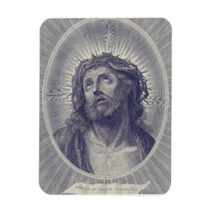 Das Heilige Gesicht Jesu mit Dornenkrone Kunst Magnet